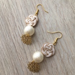 水引 white veilピアス 浴衣や着物に。