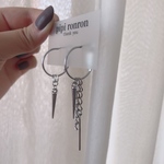 Silver chain pierce