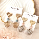 再販♡ハート&ハートの大ぶりピアス