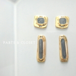 ：8pieces： import gold plate parts〈グレー〉