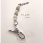 【dull green】ベビーシューズクリップ