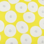 MUDDY WORKS あんぱん柄 綿モーリークロス トモタケ     イエロー