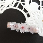 ドール用ヘアクリップ＊ピンクの小花