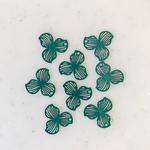 Blue Green Clover Pendant Tops