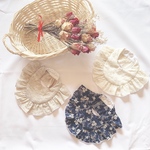 オリジナルフリルスタイ♡小花柄刺繍