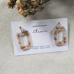 square vintage *    シンプルピアス