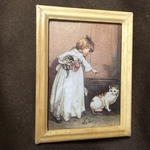 絵画ブローチ