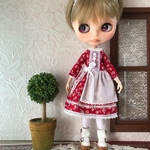 エプロン風ワンピ ブライスサイズ