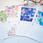 【11月下旬より発送】2020年 花や自然がモチーフの水彩画カレンダー