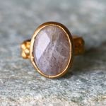 SALE＊天然ラブラドライト　指輪＊10号　BZ