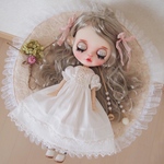 ブライス♡アイシードール♡コットンレースプリンセスラインロングドレス