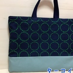 レッスンバッグ 北欧調 ニーナ モーネ ネイビー キルティングバッグ 通園バック お稽古バック 絵本バック 手提げ袋 女の子