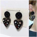 ビジュー❤︎ハート(Black)