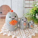 Ｆ様オーダー品＊ねずみマトリョーシカ ＊大好きみかん🍊＊2020年干支ネズミ