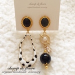 アシンメトリー キャッツアイearring