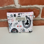 ポケットティッシュポーチ アリス柄白