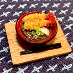 ミニチュア🍤天ぷら蕎麦