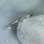 silver filled　槌目リング　　0.8㎜ ／ピンキーリング 華奢　シンプルリング　ペアリング　重ね付け