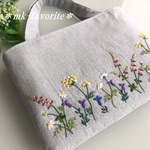 🌿ハーブガーデン・手刺繍ミニトートバッグ（no.2）