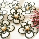 【4個】 ③ import  flower motif