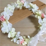 ベビー 花かんむり☆ホワイト ピンク