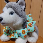 ＱTシュシュ(ニコニコハンバーガー水色)