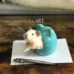 ペーパーウェイト・おはようハムスター