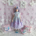  [限定夢かわ刺繍ワンピース洋服] リカちゃんジェニーちゃんブライスmomokoチェリーちゃん初代リカちゃん1/6人形ドール用服blythe