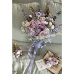 bouquet violet  スミレ色のクラッチブーケ ドライフラワーブーケ