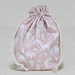 sale♪♪  30％off リバティ巾着(ミッドナイト ミスチーフ/ライトピンク)