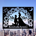 ☘オーダー受付中❗️切り絵 《Mデザイン》 ウエルカムボード 結婚式 『名前・日付』をお入れします