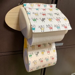 【カラフルネコちゃん】 トイレットペーパーホルダーカバー 