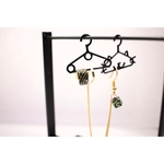 専用出品 ピアス＆イヤーカフ　黒カフ＋ミニキューブ