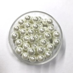 【10mm 約50個】A級ガラスパールビーズ       ホワイト