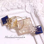 W×B  ブルーパールバレッタ  