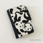 ☆受注製作☆手帳カバーパンダ柄（A5スリム）