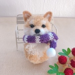 マフラーわんこ♡柴犬・赤柴(mii wool&wool)