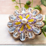 【ブローチ】ビーズ刺繍