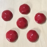 RED DOME DESIGN CABOCHONS