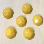MUSTARD YELLOW DOME DESIGN CABOCHONS