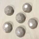 GRAY BEIGE DOME DESIGN CABOCHONS