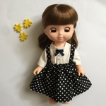 ドット吊りスカートのお洋服 メルちゃん ソランちゃん サイズ