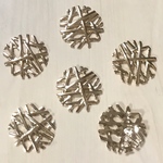 GOLD METAL MESH DESIGN PARTS
