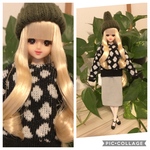 ダルメシアンセーター黒