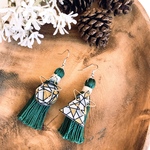 geometric Xmas ピアス