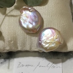 バロックパールのスタッドピアス/照り◎