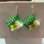 チロルチョコ  イヤリング ピアス 抹茶もち