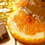 *限定*チョコスライスオレンジとギフトチョコのバッグチャーム*20cm*