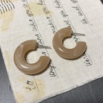 4個✦アクリルフープピアス