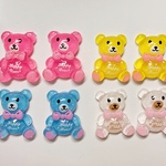 ♡ラメ入りクマのキラキラデコパーツ♡